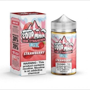 Strawberry Ice 200ml E-Liquid By Sour Man