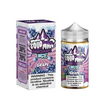 Grape Ice 200ml E-Liquid By Sour Man