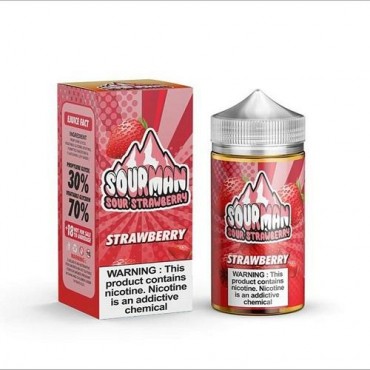 Strawberry 200ml E-Liquid By Sour Man