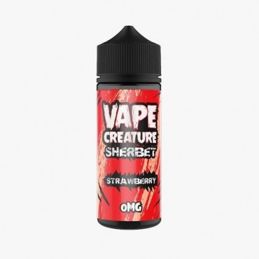 Strawberry SHERBET 100ml E-Liquid By Vape Creature | BUY 2 GET 1 FREE