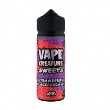 Strawberry Blackcurrant SWEETS 100ml E-Liquid By Vape Creature | BUY 2 GET 1 FREE