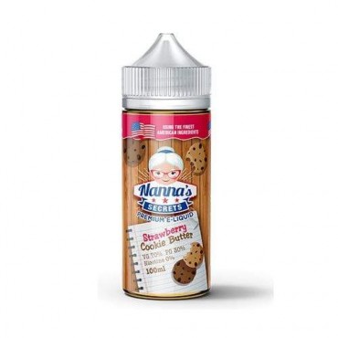 Strawberry Cookie Butter 100ml E-Liquid By Nannas Secrets | BUY 2 GET 1 FREE