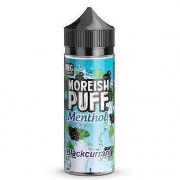 Blackcurrant MENTHOL 100ml E-Liquid By Moreish Puff