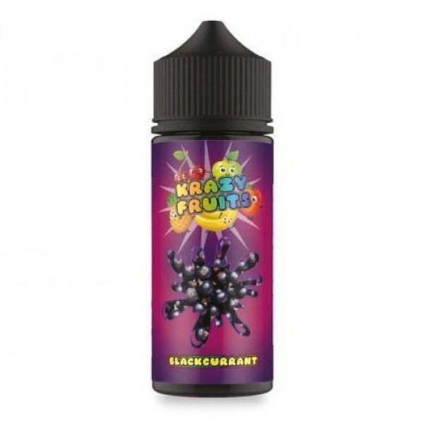 Blackcurrant Shortfill E Liquid by Krazy Fruits 100ml