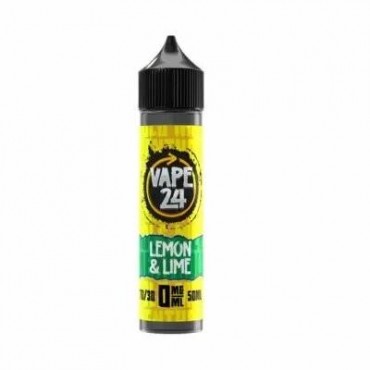Lemon & Lime 50ml E-Liquid By Vape 24 | BUY 2 GET 1 FREE