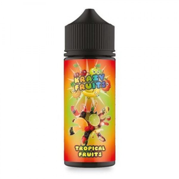 Tropical Fruits Shortfill E Liquid by Krazy Fruits 100ml