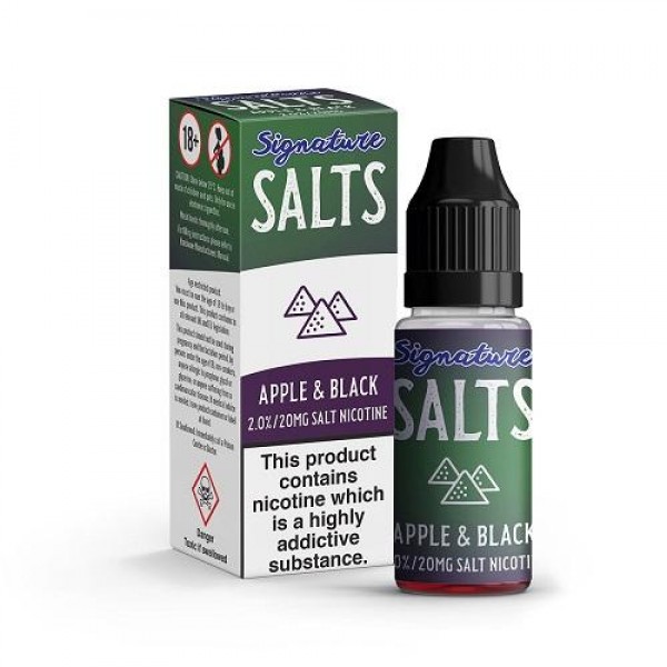 Apple & Black Nic Salt 10ml By Signature Salts 20mg