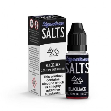 Blackjack Nic Salt 10ml By Signature Salts 20mg
