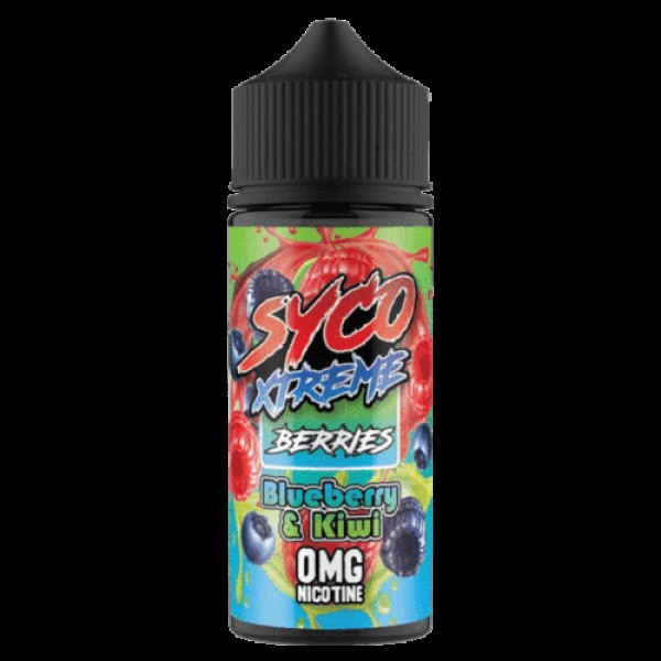 Syco Xtreme Berries - Blueberry Kiwi E liquid Shortfill 100ml