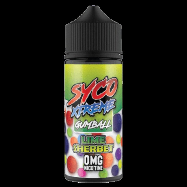 Syco Xtreme Gumball - Lime Sherbet E liquid Shortfill 100ml