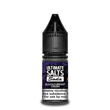 Blackcurrant Crush 10ml Nicsalt Eliquid by Ultimate Salts Soda