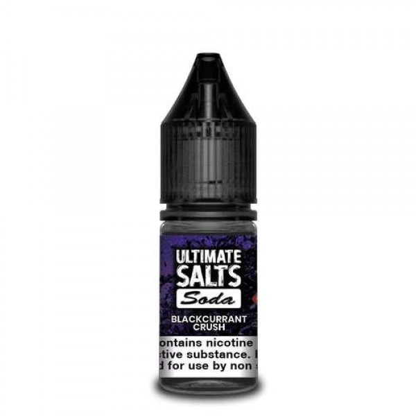 Blackcurrant Crush 10ml Nicsalt Eliquid by Ultimate Salts Soda