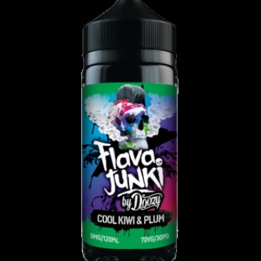 Flava Junki - Cool Kiwi and Plum - 100ml  e liquid Shortfill | BUY 2 GET 1 FREE
