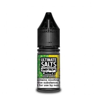 Lemon & Sour Apple 10ml Nicsalt Eliquid by Ultimate Salts Candy Drops