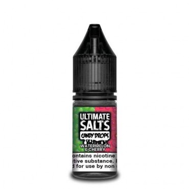 Watermelon & Cherry 10ml Nicsalt Eliquid by Ultimate Salts Candy Drops