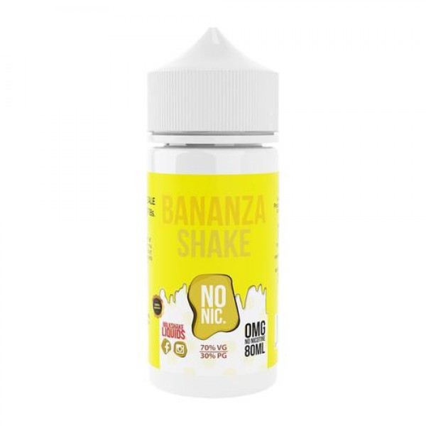 Bananza Shake Shortfill E Liquid by Milkshake Liquids 80ml