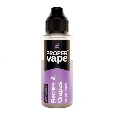 Berries & Grape Proper Vape Shortfill E Liquid by Zeus Vape 100ml