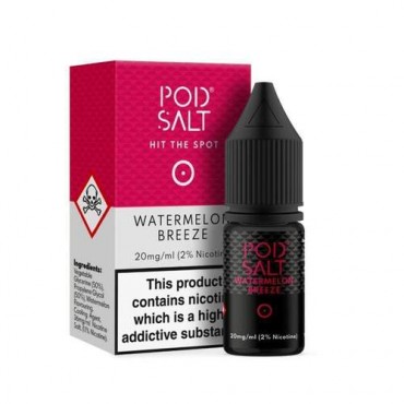 Watermelon Breeze 10ml Nicsalt Eliquid by Pod Salt