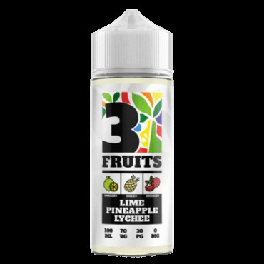 3 FRUITS - LIME PINEAPPLE LYCHEE - 100ML