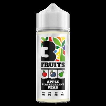 3 FRUITS - APPLE BLACKCURRANT PEAR - 100ML