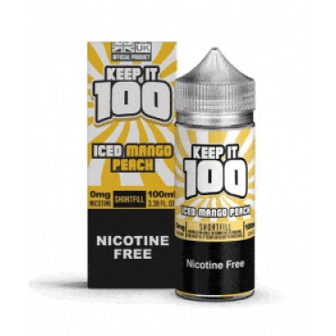 Iced Mango Peach E -liquid 100ml Shortfill by Keep it 100