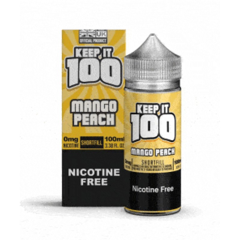 Mango Peach E -liquid 100ml Shortfill by Keep it 100