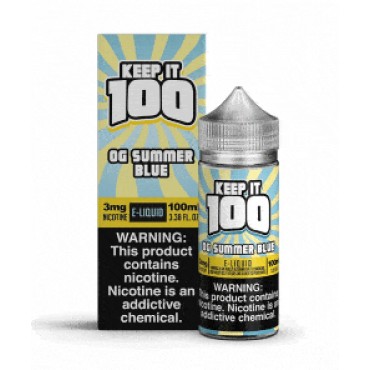 OG Summer Blue E -liquid 100ml Shortfill by Keep it 100
