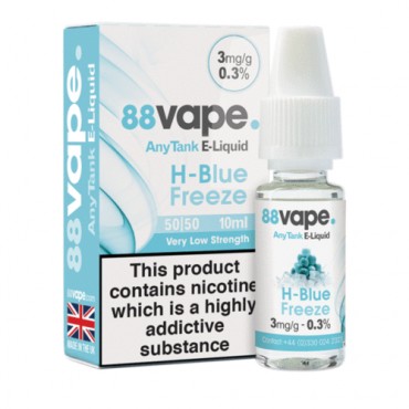 88 Vape - H-Blue Freeze E-liquid 10ml