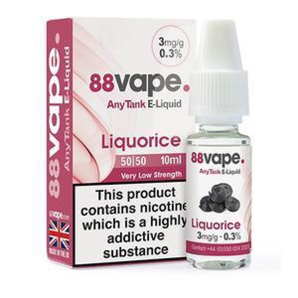 88 Vape - Liquorice E-liquid 10ml