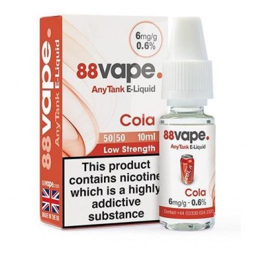 88 Vape - Red Cola E-liquid 10ml