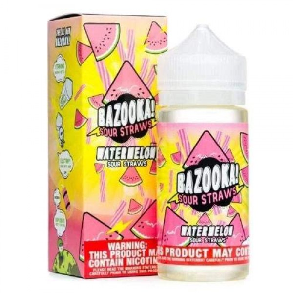 Watermelon Sour Straws by Bazooka 100ml