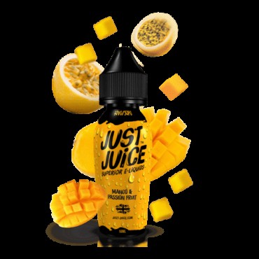 Mango & Passion Fruit Shortfill 50ml E liquid by Just Juice