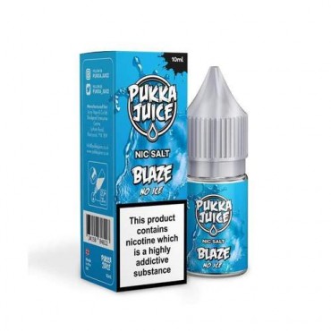 Blaze No Ice 10ml Nicsalt Eliquid by Pukka Juice