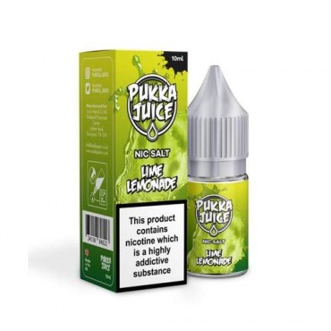 Lime Lemonade 10ml Nicsalt Eliquid by Pukka Juice