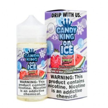Strawberry Watermelon Bubblegum On Ice 100ml E-Liquid By Candy King