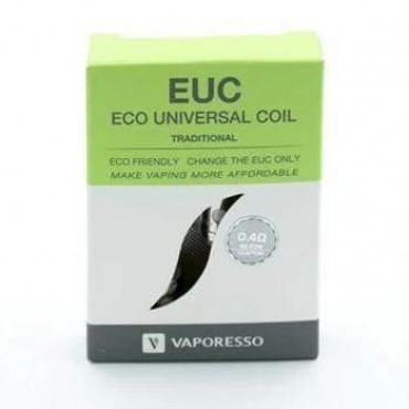 EUC 0.4 Ohm Eco Universal Coil (Traditional) by Vaporesso 5 pack