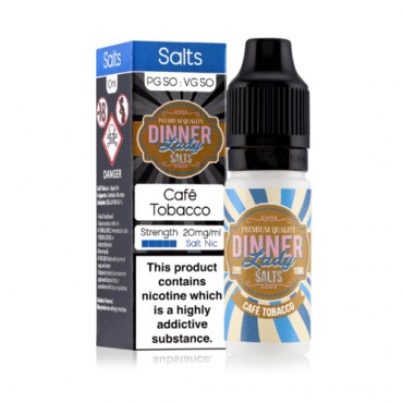 Café Tobacco 10ml Nicsalt Eliquid by Dinner Lady