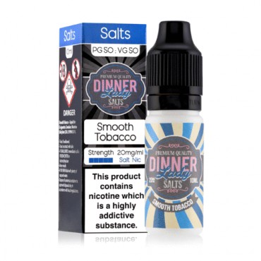 Smooth Tobacco 10ml Nicsalt Eliquid by Dinner Lady