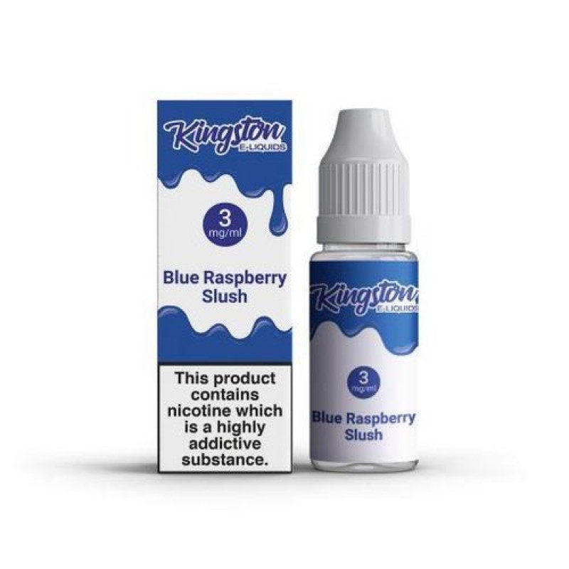 Box of 10 Blue Raspberry Slush 10ml E-Liquid By Kingston