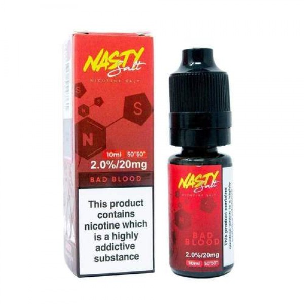 Bad Blood 10ml Nicsalt Eliquid by Nasty Salt