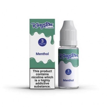 Box of 10 Menthol 10ml E-Liquid By Kingston