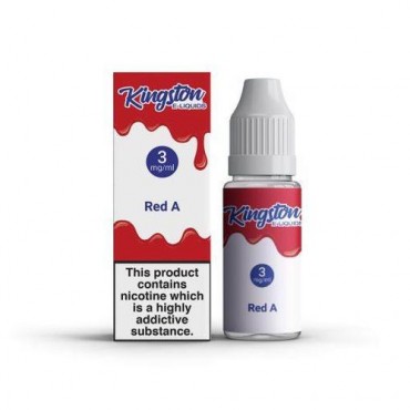 Box of 10 Red A 10ml E-Liquid By Kingston