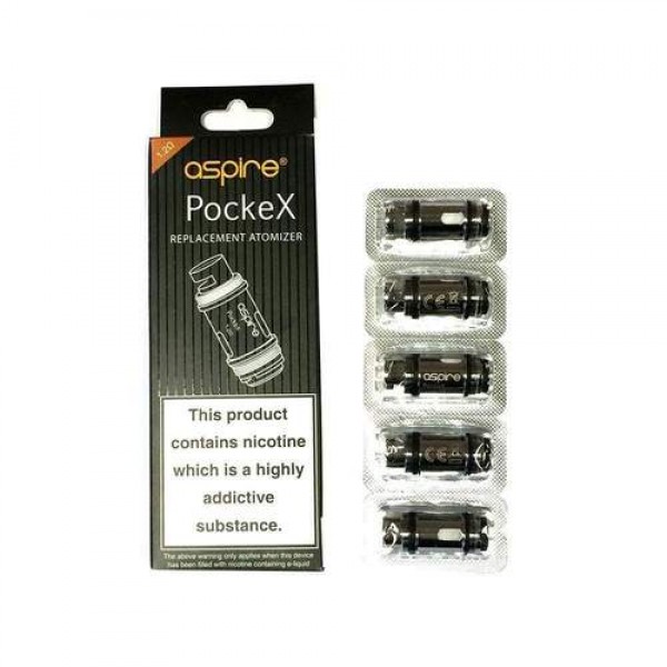 Aspire Pockex Coils  (Pack of 5) 0.6ohm/1.2ohm