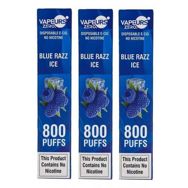 Pack of 3 VAPEURS Disposable Pod Kit | 800 Puffs | 0MG