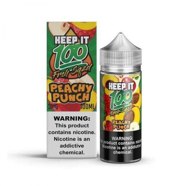 Peachy Punch Shortfill by Keep it 100