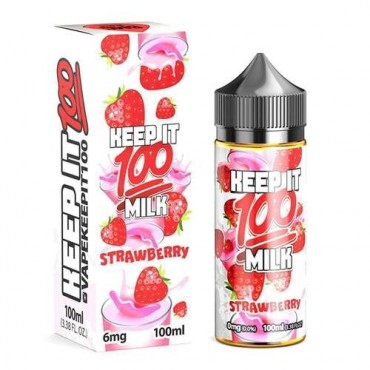 Strawberry Milk Shortfill by Keep it 100